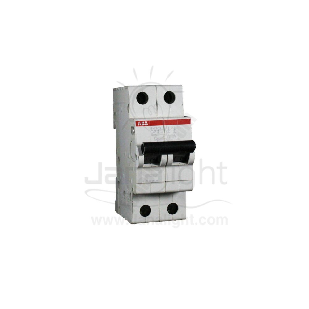 مفتاح 20 امبير 6 كيلو ثنائي ABB ABB Circuit breaker 2p 20A 6k